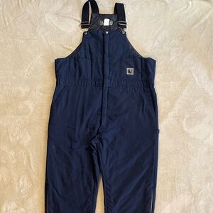 Bernie wear Mens Size XXL Navy Blue Insulated Overalls Bibs
